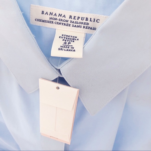 Banana Republic Blue Cotton Dress Shirt - Picture 3 of 5
